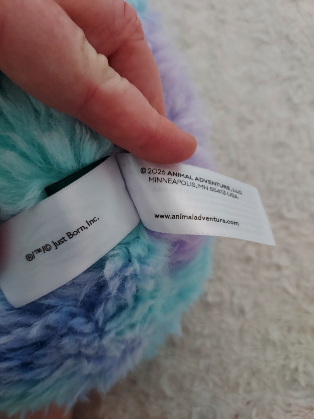 Peeps Pastel Tie-dye Bunny Plush Marshmallow Pillow Aqua, Lavender, Sky Blue - Picture 8 of 11
